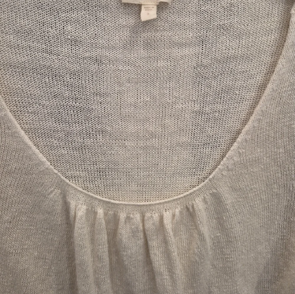 Eileen Fisher Lightweight Scoop Neck Sweater - Ivory - Picture 2 of 7